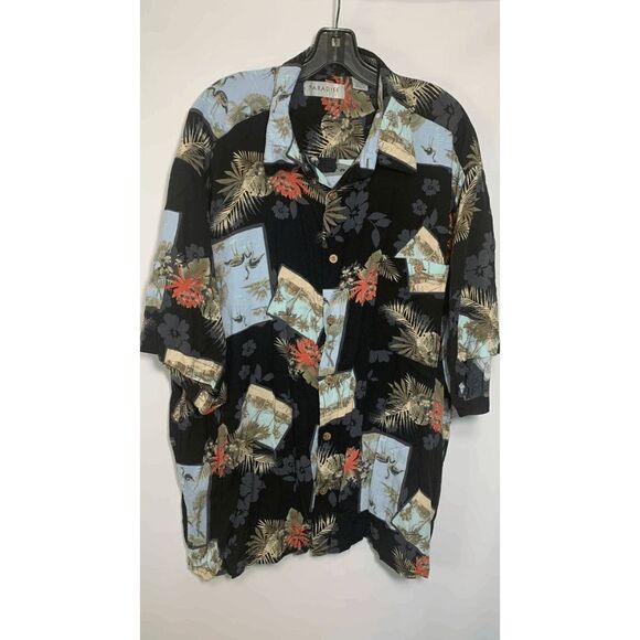 Paradise by Axis Hawaiian Print Shirt  Size 2XL - Picture 1 of 6